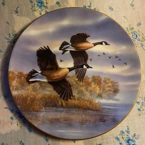 Canada Geese collectible plate